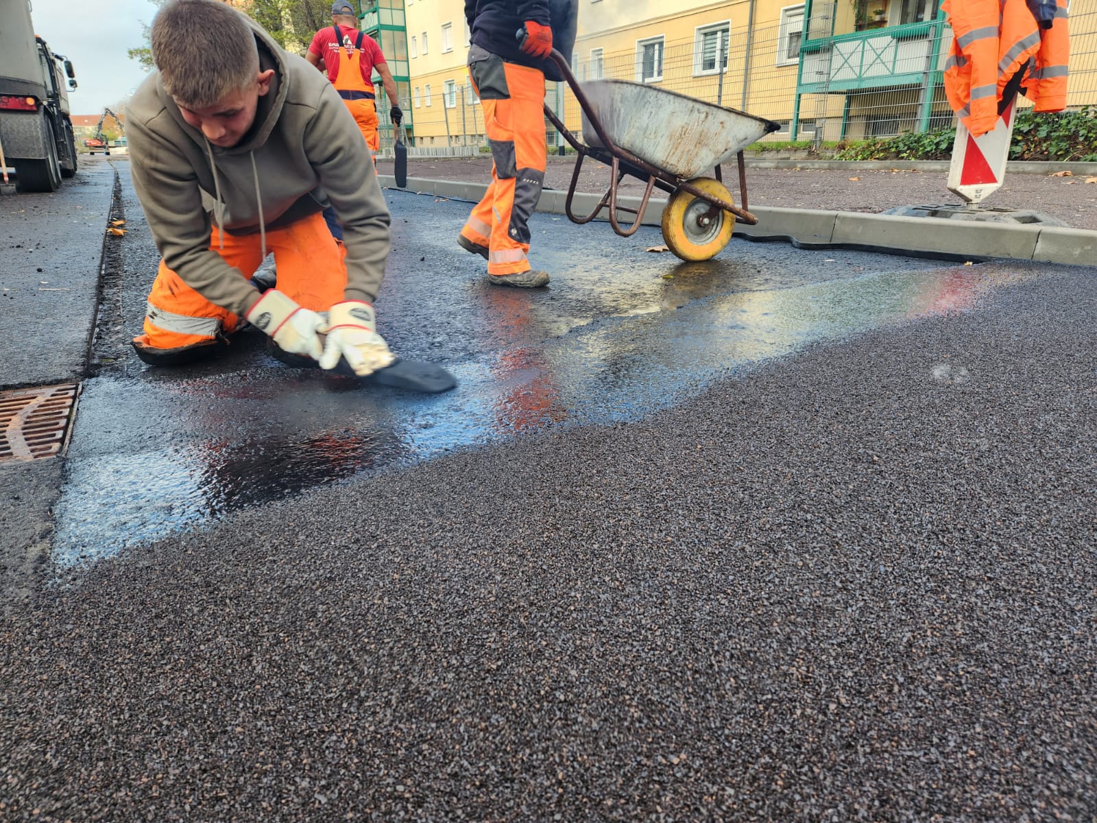 Gussasphalt Nahaufnahme