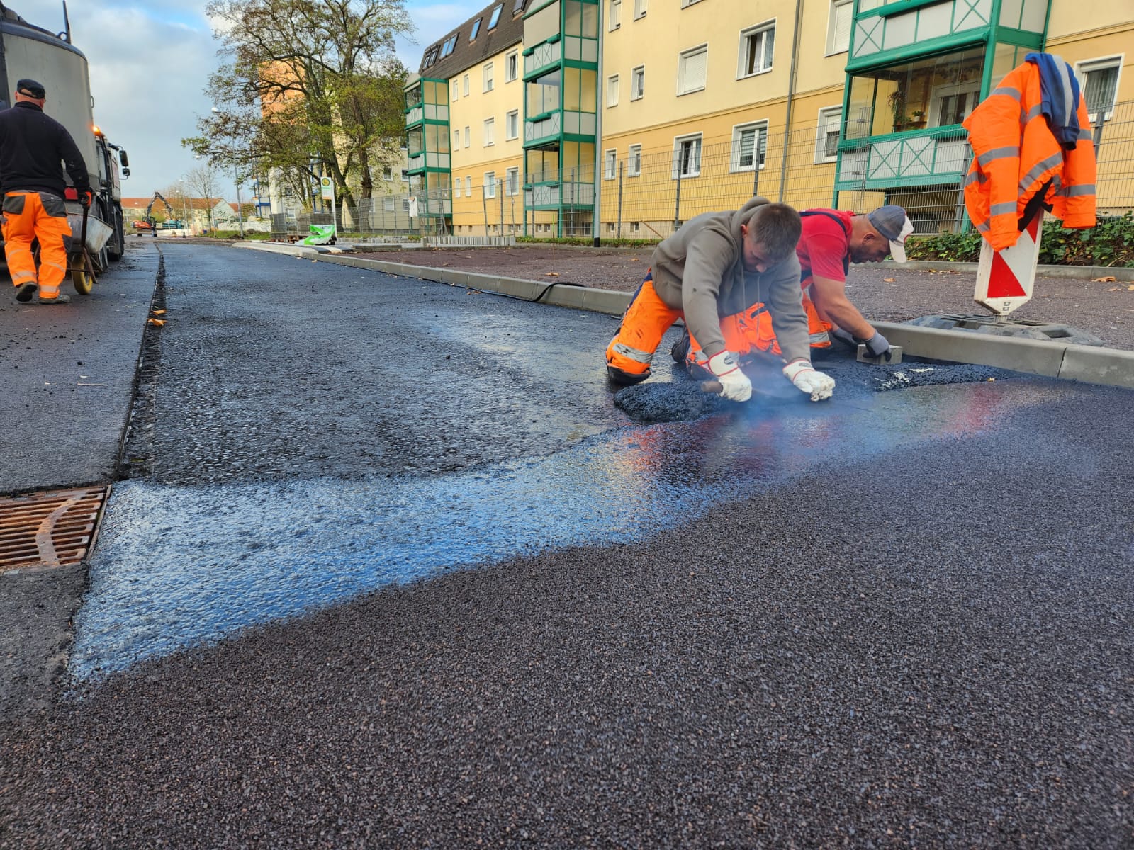 Gussasphalt Stadtstraße