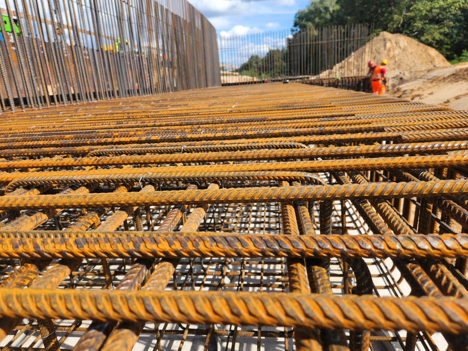 Betonstahl Nahaufnahme